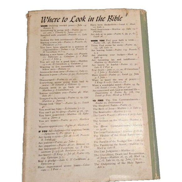 Holy Bible 1957 KJV American Bible Society Hardcover DJ Vintage-Christian - Picture 2 of 12